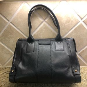 Fossil Gwen Handbag Black Satchel Tote 👜